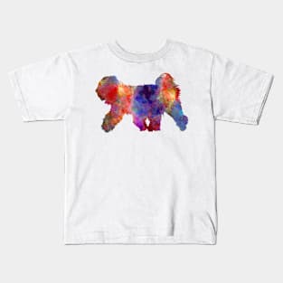 Tibetan Terrier in watercolor Kids T-Shirt